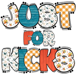 Just For Kicks Canva Fill Letter Set