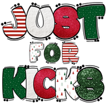 Just For Kicks Canva Fill Letter Set