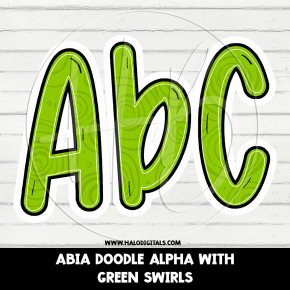 ABIA ALPHA - GREEN SWIRLS