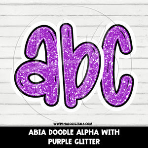 ABIA ALPHA - PURPLE GLITTER