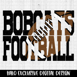 Football Inlay Bobcats