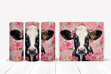 PINK BACKGROUND COW