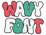 Wavy Font Canva Fill Letter Set