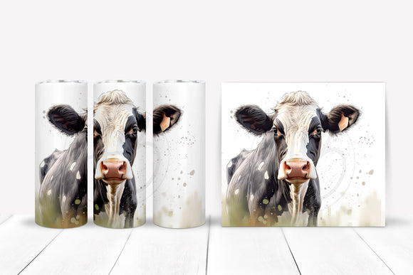 WHITE BACKGROUND COW