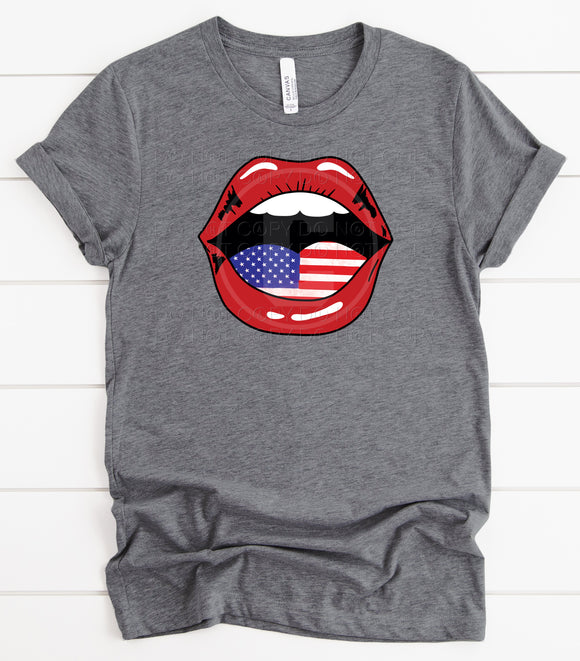 American Flag Mouth