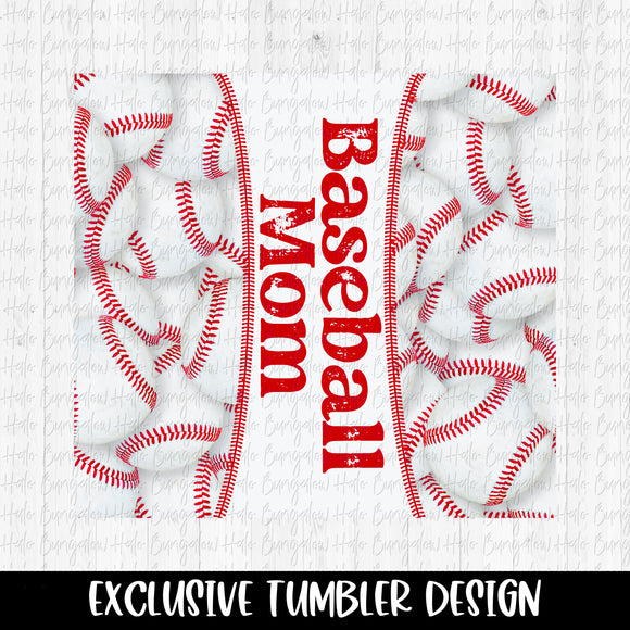 20 oz TUMBLER DESIGN - BASEBALL MOM