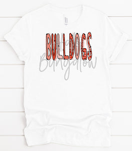 RED AND WHITE BULLDOGS