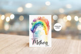 MOTHER'S DAY CARD - CP102 - WATERCOLOR RAINBOW