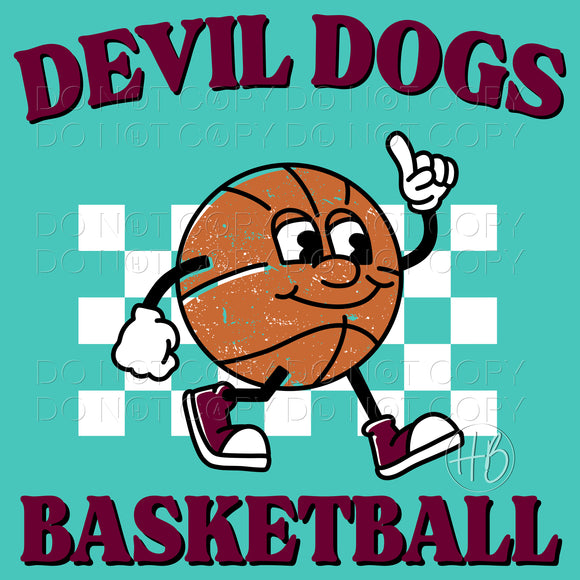 BASKETBALL CHARACTER - DEVIL DOGS