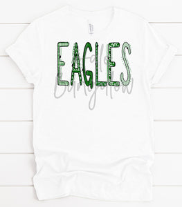 EAGLES GREEN AND WHITE