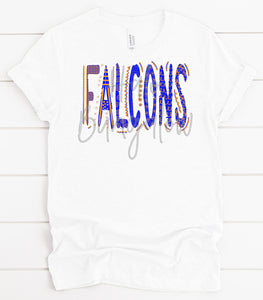 FALCONS BLUE AND GOLD