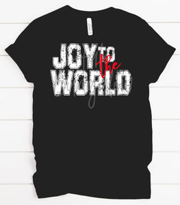 JOY TO THE WORLD RED AND WHITE