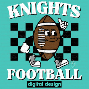 FOOTBALL CHARACTER - KNIGHTS WHITE