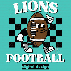 FOOTBALL CHARACTER - LIONS WHITE