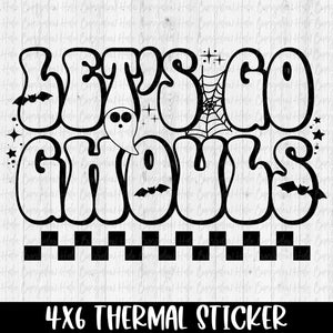 LET’S GO GHOULS THERMAL PRINTER STICKER
