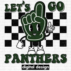 LET'S GO PANTHERS GREEN