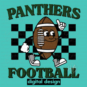 FOOTBALL CHARACTER - PANTHERS GREEN