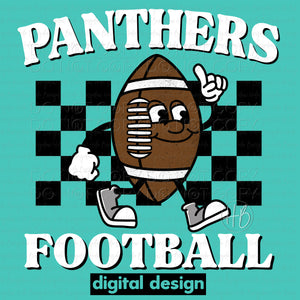 FOOTBALL CHARACTER - PANTHERS WHITE