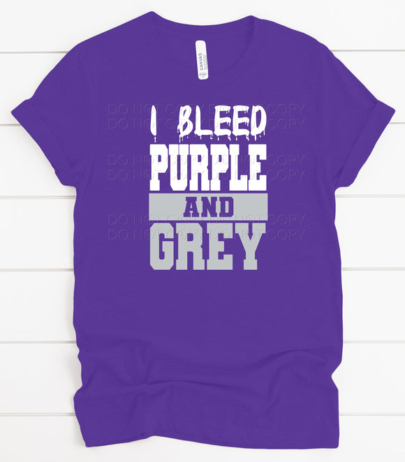 I Bleed Purple And Grey