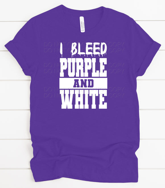 I Bleed Purple And White