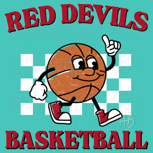 BASKETBALL CHARACTER - RED DEVILS