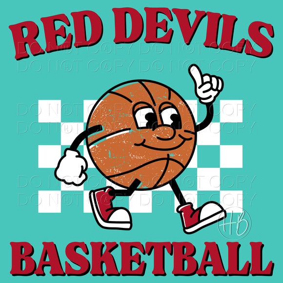 BASKETBALL CHARACTER - RED DEVILS