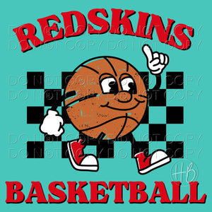 BASKETBALL CHARACTER - REDSKINS RED