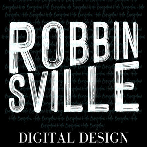 ROBBINSVILLE WHITE FONT