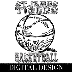 BASKETBALL SKETCH - ST. JAMES TIGERS