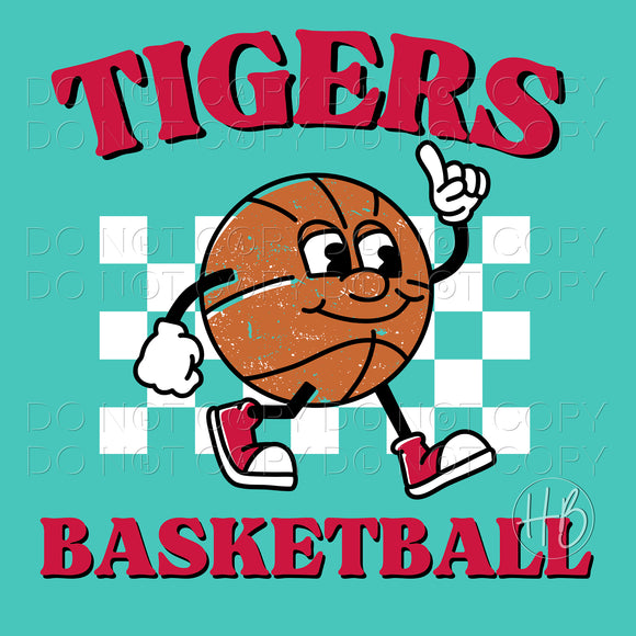 BASKETBALL CHARACTER - TIGERS RED