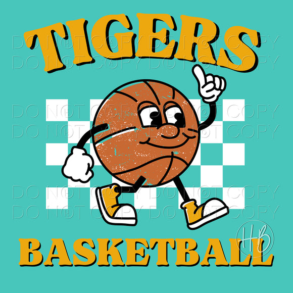 BASKETBALL CHARACTER - TIGERS YELLOW GOLD