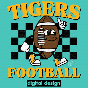 FOOTBALL CHARACTER - TIGERS YELLOW GOLD