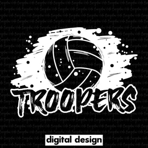 TROOPERS GRUNGE VOLLEYBALL - WHITE