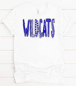 Wildcats Custom Blue And White