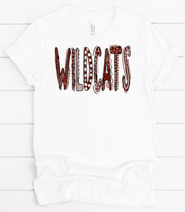 Wildcats Custom Maroon And White
