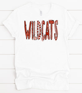 Wildcats Custom Red And White