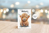 MOTHER'S DAY CARD - CP100 - HIGHLAND COW