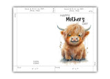 MOTHER'S DAY CARD - CP100 - HIGHLAND COW