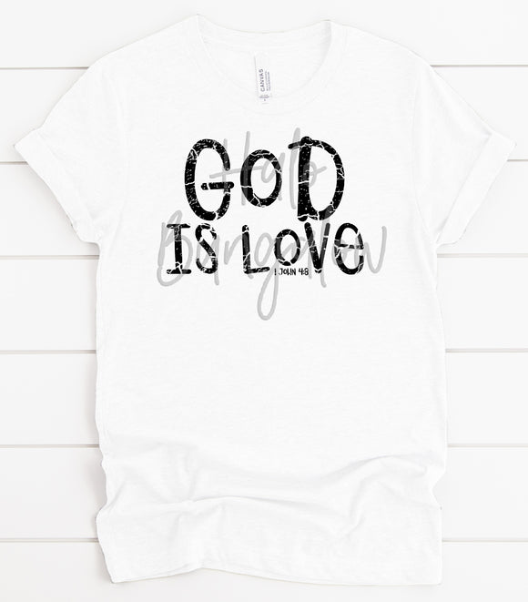 GOD IS LOVE DISTRESSED