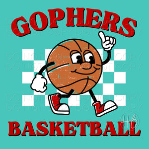 BASKETBALL CHARACTER - GOPHERS RED
