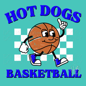 BASKETBALL CHARACTER - HOT DOGS ROYAL BLUE