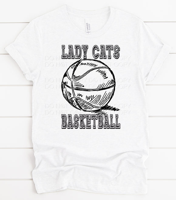 BASKETBALL SKETCH - LADY CATS
