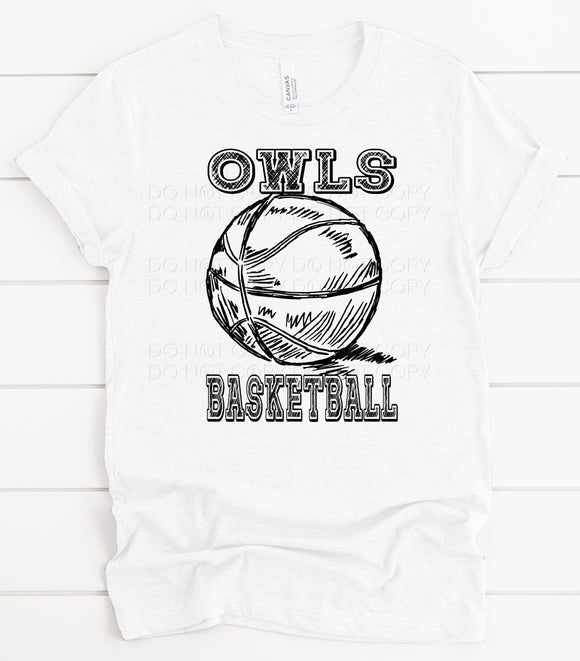 BASKETBALL SKETCH - OWLS