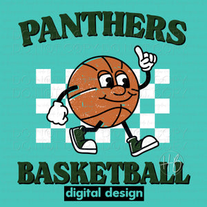 BASKETBALL CHARACTER - PANTHERS GREEN