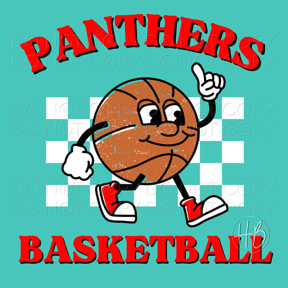 BASKETBALL CHARACTER - PANTHERS RED