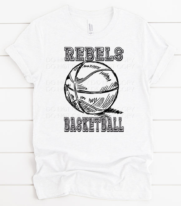 BASKETBALL SKETCH - REBELS