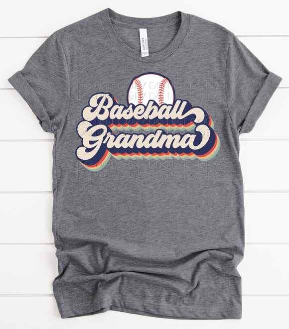 Retro Baseball Grandma