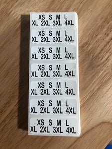 SIZING STICKERS