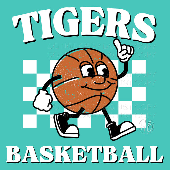 BASKETBALL CHARACTER - TIGERS WHITE